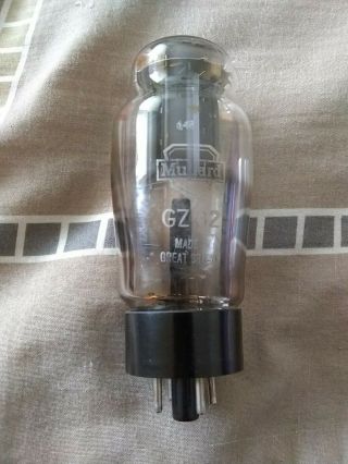 Mullard GZ32 R71 Vintage 1958 Rectifier Vacuum Tube Gray Plate D Gett TV7 54/54 8