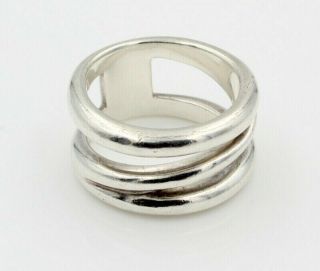 Unique Tiffany & Co.  Sterling Silver Zig Zag Ring Size 6 5441 - 8