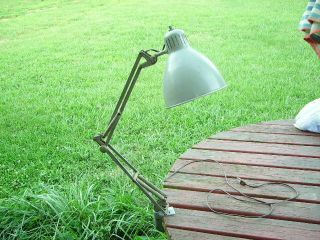 Vintage Luxo Industrial Adjustable Steampunk 60 Watt Lamp Clamp Intact