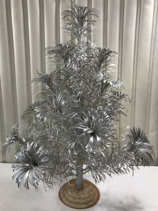 Vintage Aluminum Christmas Tree Table Top Size