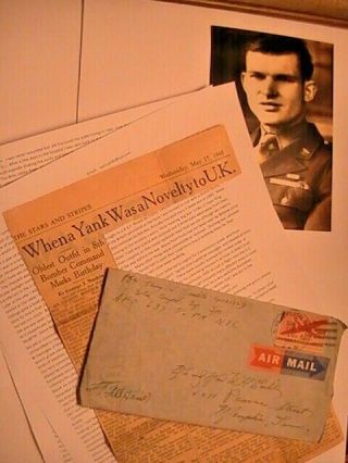 Ww2,  My News Clip,  Cover,  Censor Stamp,  Synopsis,  My 1943 Photo