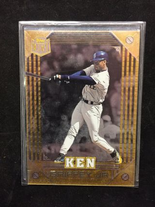 Vintage Ken Griffey Jr Gold Card Topps - Series 8 Metal/tin Die Cut 1997 Wow