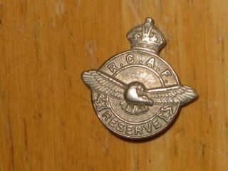 Ww2 Canadian War Service Badge Royal Canadian Air Force Reserve Rcaf Breadner