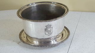 Vintage Royal Orleans Hotel Champagne Ice Bucket International Silver Co 96oz