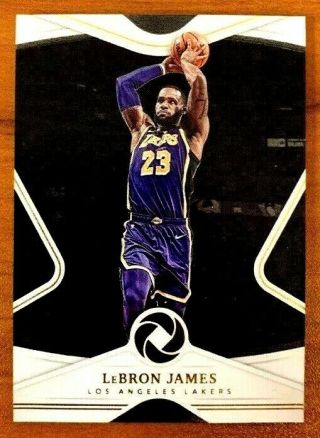 Lebron James 2018 - 19 Panini Opulence Sp La Lakers Jersey /39 Rare