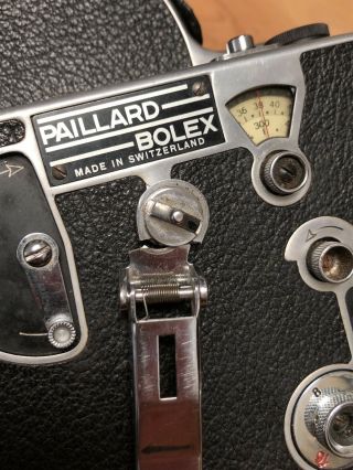 Vintage Paillard Bolex H - 16 16mm Movie Camera 3 lenses Ektar 63mm 26mm 17mm Case 12