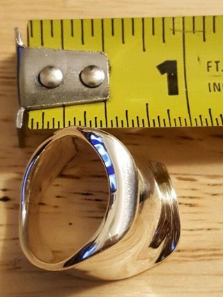 ROBERT LEE MORRIS Melting Folded Sterling Silver Ring Modern 925 Sz7 6