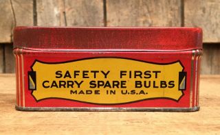 NOS Vintage PACKARD Motor Car Co Light Bulb Kit Tin Box Gas Service Station Sign 5