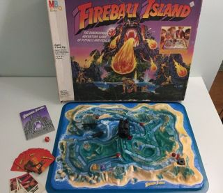 Fireball Island Board Game 1986 Vintage Mb Milton Bradley 100 Complete