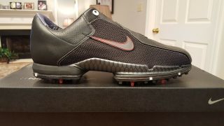 Rare Nike Air Zoom Tw 2010 Tiger Woods Ltd Edition Golf Shoes 379222 Blk/red 9m