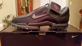 RARE Nike Air Zoom TW 2010 Tiger Woods Ltd Edition Golf Shoes 379222 Blk/Red 9M 8