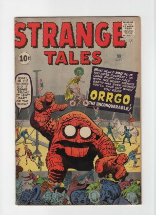 Strange Tales 90 Fn,  6.  5 Vintage Atlas Marvel Comic Pre - Hero Horror Silver 10c