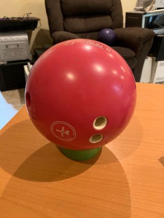 Vintage Urethane Pink Hammer Bowling Ball Fab 15 Lbs