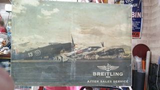 Old Vintage Breitling Watch After Service Canvas Poster From Swiss 1950