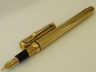 Vintage Mabie Todd And Bard York Gold Plated Eyedropper Fountain Pen