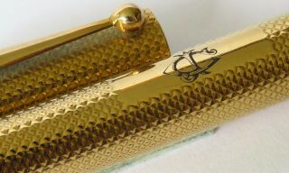 Vintage Mabie Todd and Bard York Gold Plated Eyedropper Fountain Pen 4