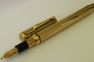 Vintage Mabie Todd and Bard York Gold Plated Eyedropper Fountain Pen 5