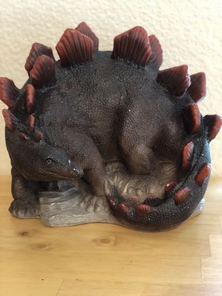 Vintage Dinosaur Bank Stegosaurus Ceramic - Bank Makers Of America Usa Made
