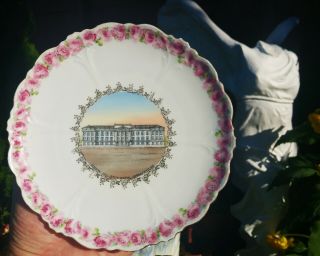 ACADEMIC HALL state normal springfield mo antique porcelain plate vtg school art 3