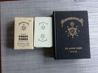 Vintage Tarot Card Deck & Book Brotherhood Of Light Egyptian Tarot Rare
