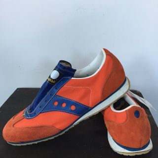 Vtg 1970’s Spot - Bilt Orange Suede Sz 9 Nos Running Shoes Deadstock Pre Saucony