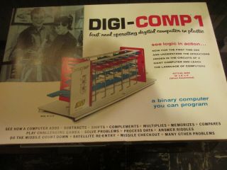 Vintage Digi - Comp 1 Binary Computer Kit 1960 