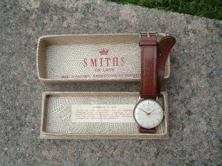 Vintage Smiths De Luxe 17 Jewel Gold Plated Watch Order.