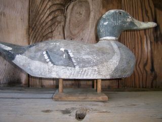 Antique - Vintage - Factory - Mallard - Old - Benz - Wooden Duck Decoy