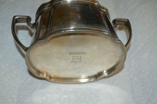 Vintage Baltimore & Ohio B & O RR Silver Soldered Sugar Bowl - Reed & Barton 3