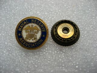 . Us Navy Pin,  Mini Size Naval Reserve Assoc.  Ww2