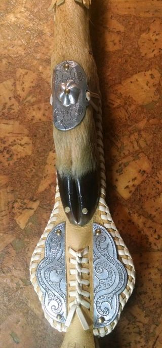 Vintage Real Deer hoof taxidermy leather Fetish Bdsm WHIP from USSR 3