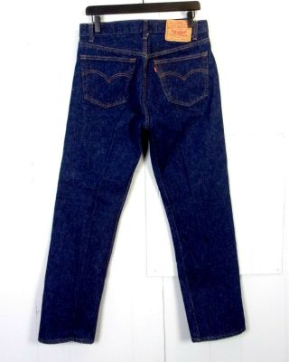 Vtg 70s 80s Levis 501xx Button Fly Denim Jeans Rigid Dark Wash Usa Made 32 X 30