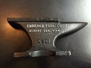 Vintage Enderes Tool Co.  Small Blacksmith Anvil No.  E - 351 Nos Look