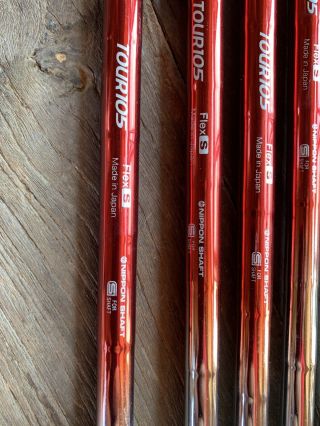 N.  S Pro Modus3 Tour105 Stiff Shafts 2 - Pw Rare Red Pulled Set Spined Pured