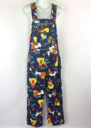 Vintage 1970s Liberty Hee Haw 32 X 36 Blue Denim Overalls Farmer Country Comedy