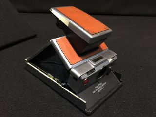 Polaroid Sx - 70 Land Camera Alpha 1 Folding Tan And Silver Vintage