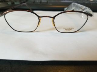 Authentic Oliver Peoples Vintage Rx Eyeglasses Op - 66 Mc Silver Made In Japan