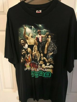 Vintage Rare Wrestlemania 2000 Xxl 2xl April 2 Wwe Wwf T - Shirt