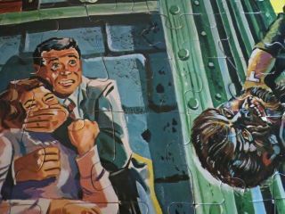 Vintage 1960 ' s Jaymar Frankenstein Werewolf puzzle complete 3