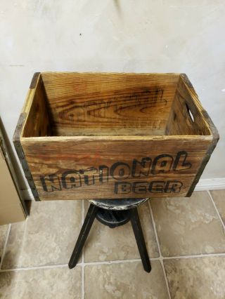 Vintage International Brewing Co.  - National Beer - Wooden Crate,  Baltimore,  Md