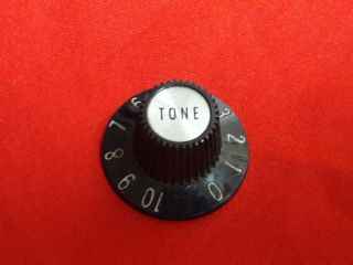 Vintage 1970 Usa Gibson Guitar Witch Hat Tone Control Knob Silver 1971 1972