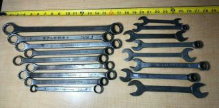 Vintage Plomb Wrench Set Box End And Open End 17 Items Pebble Combo Wrenches
