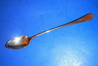 Vintage Silco " U.  S.  A.  T.  " U.  S.  Army Transport Mess Iced Tea Spoon