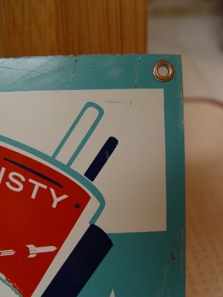 Vintage Dairy Queen Drive - In Mr.  Misty Slushy Drink Metal Advertising Sign 3