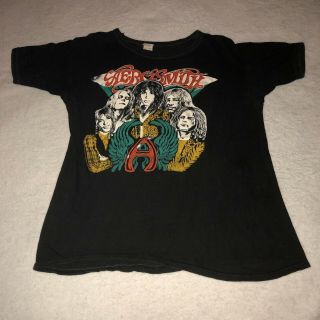 Vintage 1978 AEROSMITH Chicago Summer Jam Concert T - Shirt 70s 1970s Tour 2