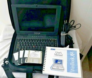 Vintage Winbook Xl Laptop Notebook Windows 98 Os Great Cond.  Ac Power Only