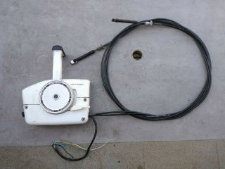 Vintage Johnson / Evinrude Powershift Ii Boat Motor Controls With 15ft Cables