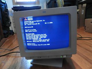 Vintage 1993 - IBM Computer Monitor - PS1 SVGA - Series No.  039 - 004 8