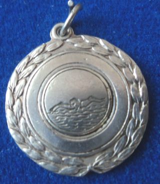 Vintage Irish Silver Kilgarvan Regatta Swimming Medal Or Fob - H/m 1944 Dublin