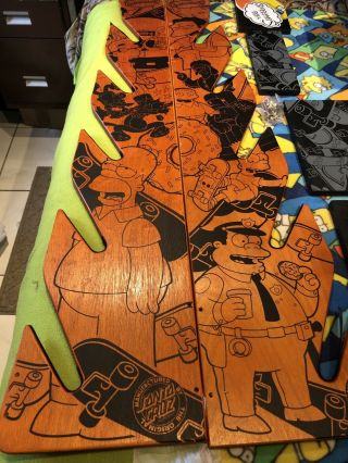 Simpsons Skateboard rack display holder Santa Cruz Homer Bart Skate Deck RARE 3